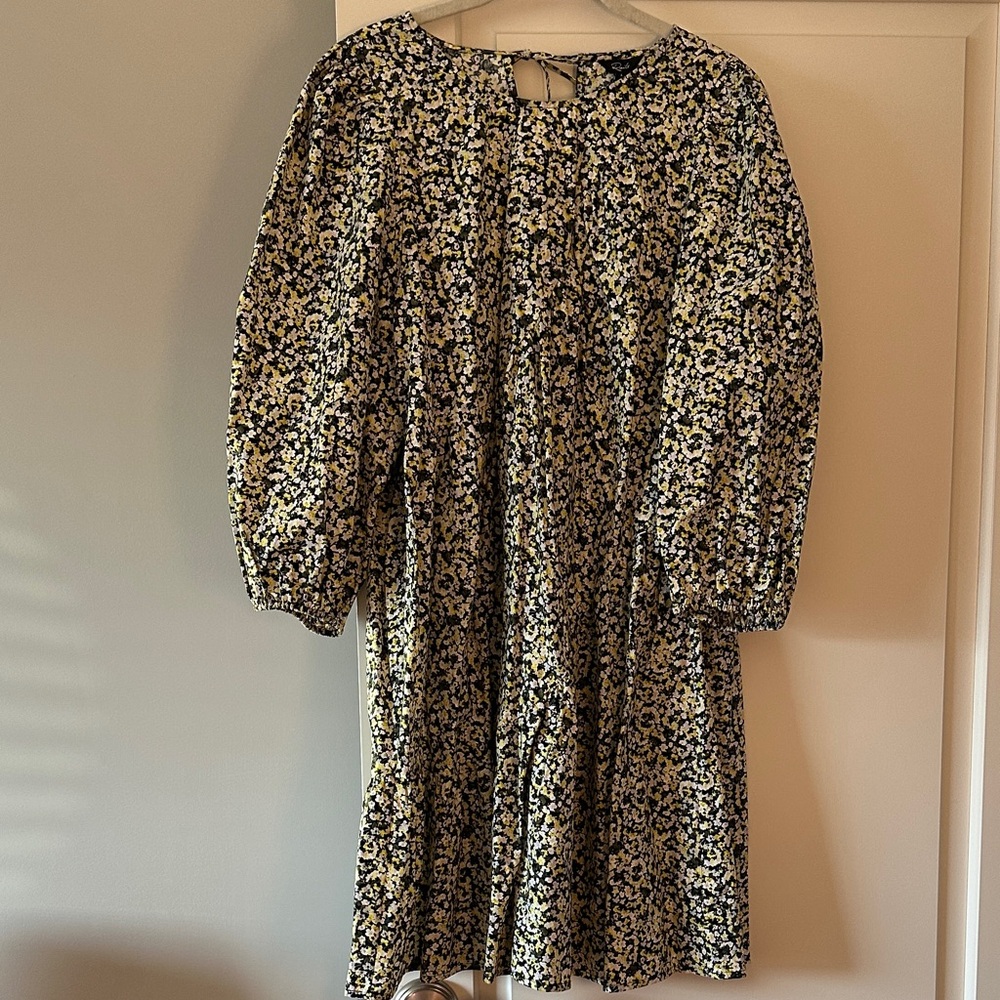 Rails Yellow and Black Floral Dress